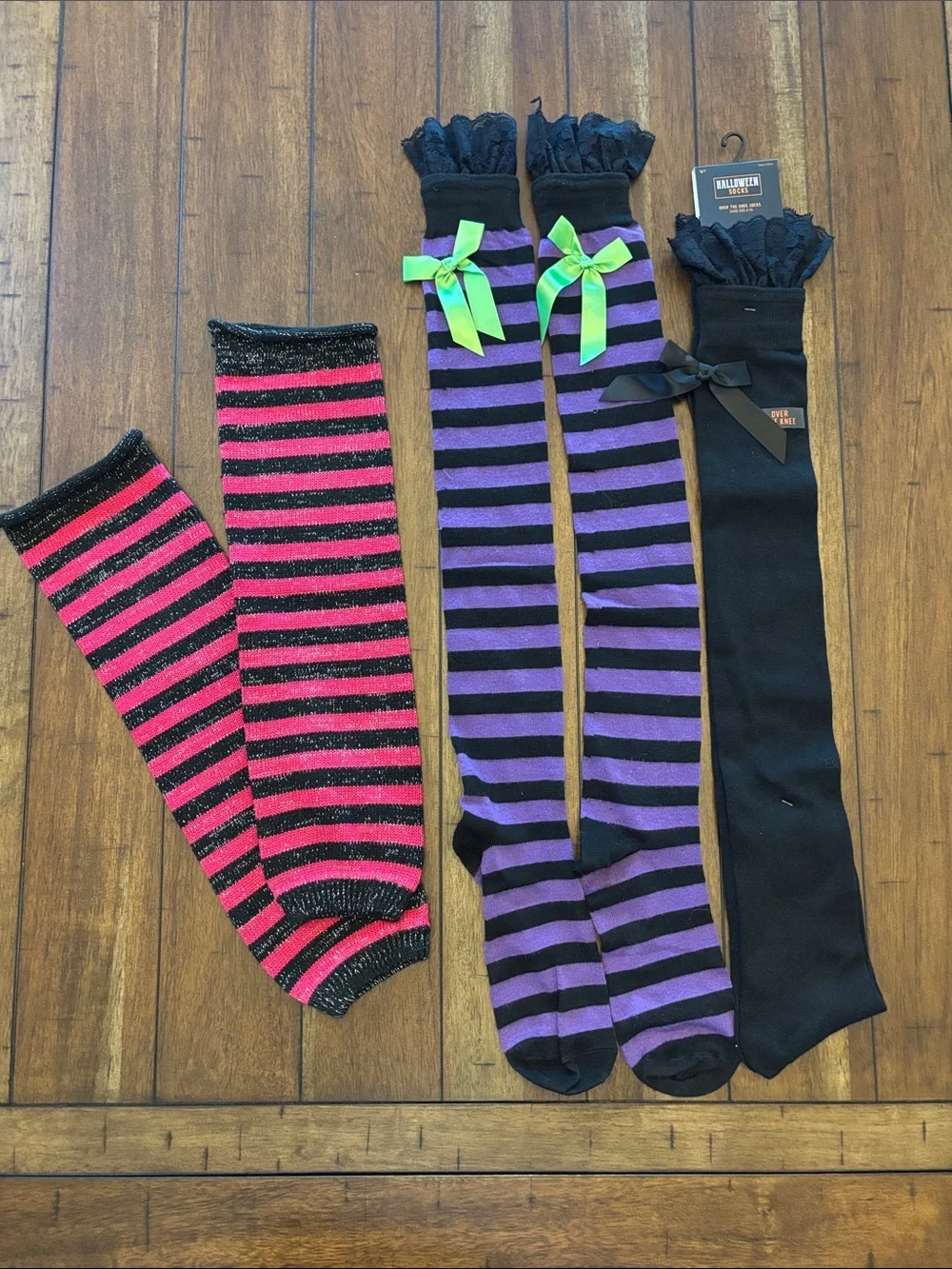 Women's/Unisex Striped Knee-High & Over-the-Knee Socks - Halloween